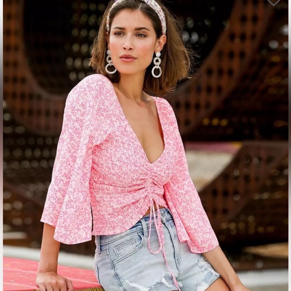 Pink Cinched Top